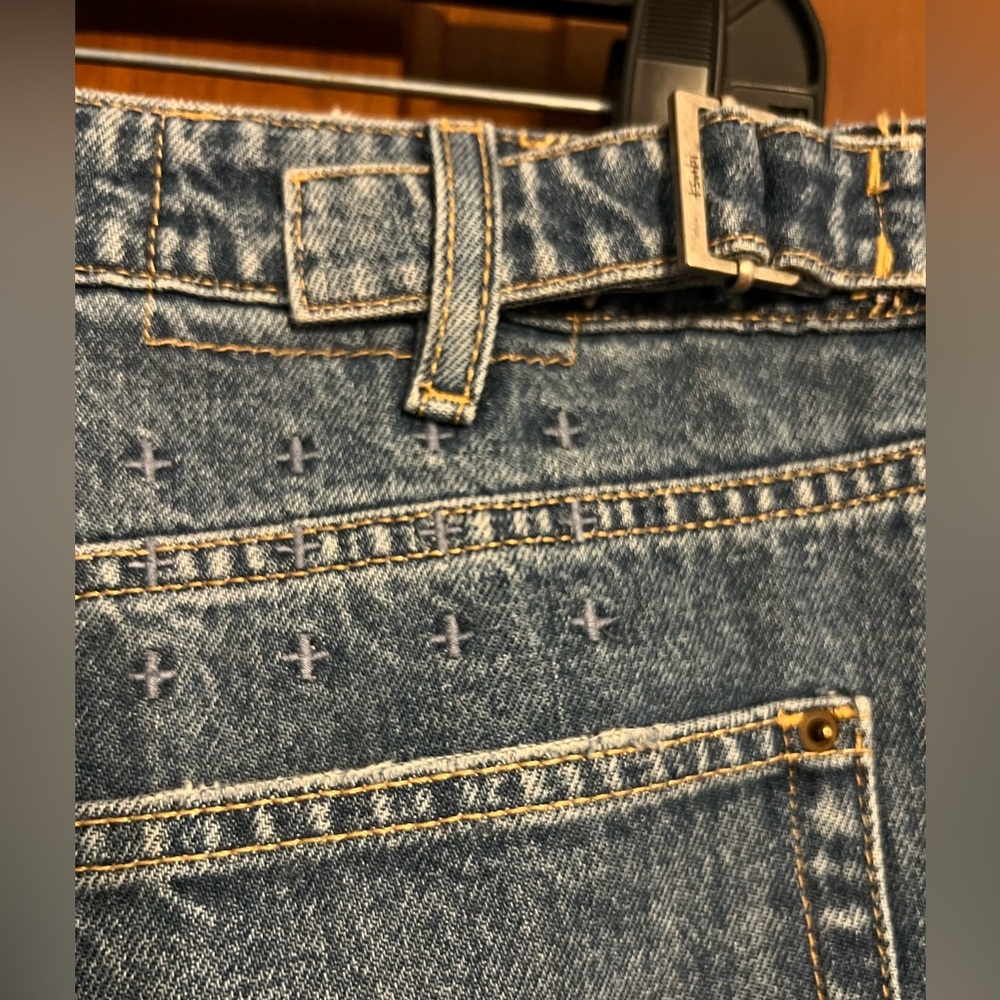 Ksubi High Rise Women’s Jeans Distressed Wide Leg Size‎ 28 - Picture 9 of 12